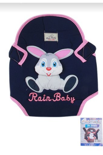 Rain Baby Tavşanlı 12 kg Kapasiteli Oturaklı Yenidoğan Kanguru Mavi