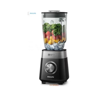 Philips 1000 ml Cam Hazneli Buz Kırıcılı Turbolu 6 Bıçaklı Tekli Sürahili Blender Siyah