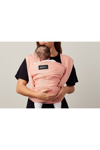 Pure Carrier Ring Sling 16 kg Kapasiteli Her Yöne Yenidoğan Kanguru Pembe
