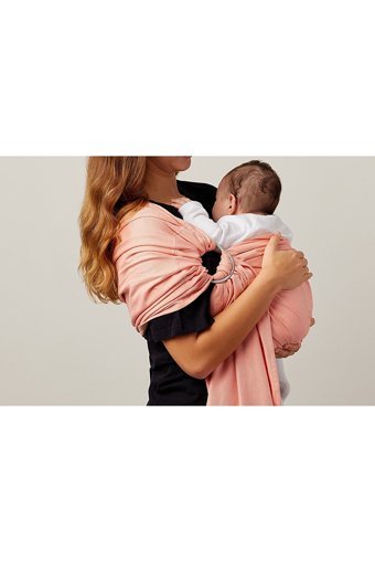 Pure Carrier Ring Sling 16 kg Kapasiteli Her Yöne Yenidoğan Kanguru Pembe
