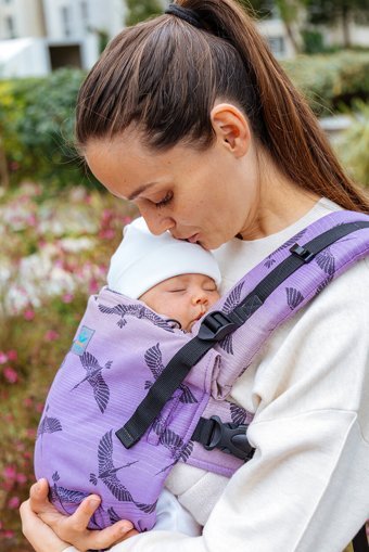Lufasling Kuş 3.5-15 kg Kapasiteli Her Yöne Yenidoğan Kanguru Lila