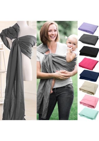Sling Yan Taşıma 16 kg Kapasiteli Her Yöne Yenidoğan Kanguru Mor