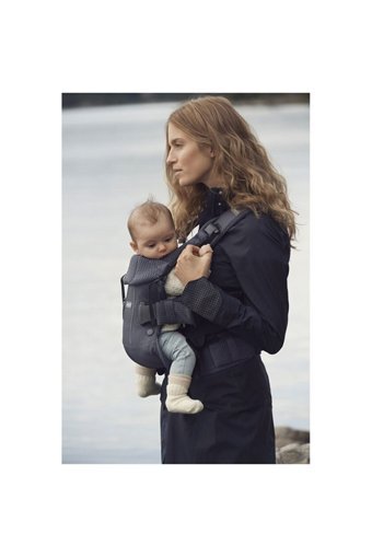 BabyBjörn One Air 3D 3.2-15 kg Kapasiteli Oturaklı Her Yöne Kanguru Siyah