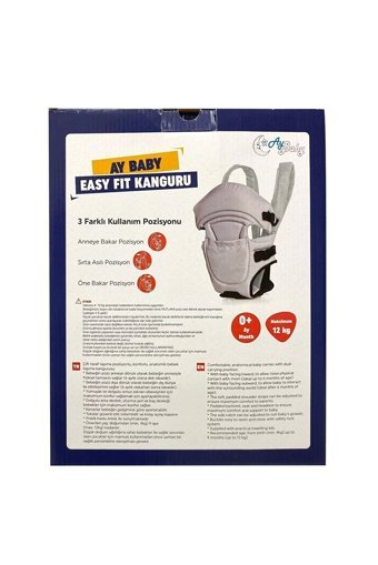 Ay Baby Easy Fit 12 kg Kapasiteli Oturaklı Yenidoğan Kanguru Kırmızı