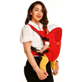 Baby Plus Flory 4-12 kg Kapasiteli Oturaklı Her Yöne Kanguru Kırmızı
