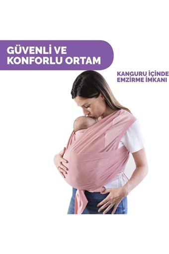 Chicco Comfyhug 3.5-15 kg Kapasiteli Oturaklı Kanguru Pembe