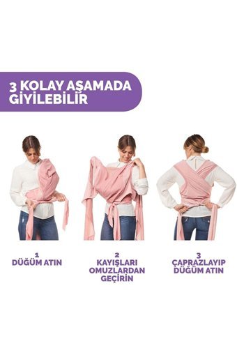Chicco Comfyhug 3.5-15 kg Kapasiteli Oturaklı Kanguru Pembe