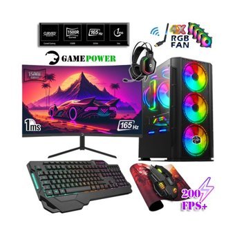 Zeiron GPRX7 Harici Radeon RX 550 AMD Ryzen 5 3600 16 GB Ram 1 TB HDD + 256 GB SSD Tower FreeDos 23.6 inç Monitörlü Masaüstü Bilgisayar