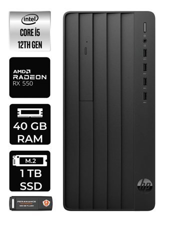 HP Pro Tower 290 G9 6D3A5EA Harici Radeon RX 550 Intel Core i5 12500 40 GB Ram 1 TB SSD Tower Windows 11 Pro Masaüstü Bilgisayar + PER4 BELLEK