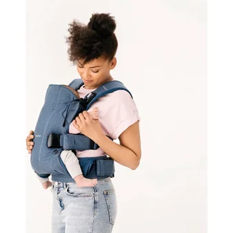 BabyBjörn One 3.5-15 kg Kapasiteli Oturaklı Her Yöne Kanguru Mavi