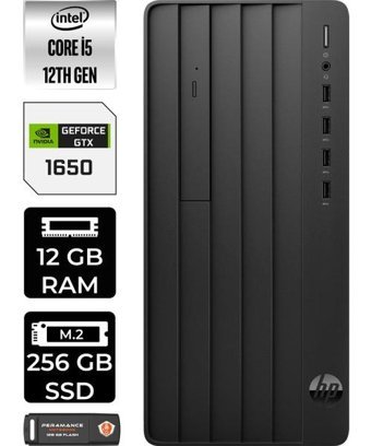 HP Pro Tower 290 G9 6D3A5EAP406 Harici GeForce GTX 1650 Intel Core i5 12500 12 GB Ram 256 GB SSD Tower Windows 11 Pro Masaüstü Bilgisayar + PER4 BELLEK