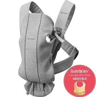 BabyBjörn Mini 3D 3.2-11 kg Kapasiteli Oturaklı Her Yöne Kanguru Açık Gri
