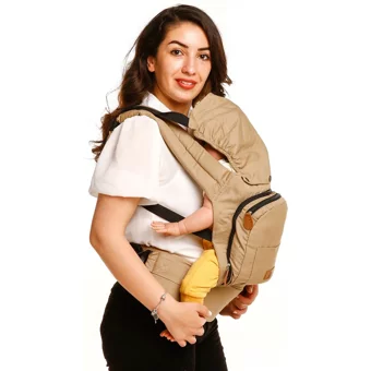 Baby Plus Discovery 3.5-12 kg Kapasiteli Oturaklı Her Yöne Kanguru Bej
