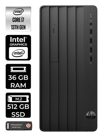 HP Pro Tower 290 G9 8T2X1ES Dahili Intel UHD Graphics Intel Core i7 13700 36 GB Ram 512 GB SSD Tower FreeDos Masaüstü Bilgisayar + PER4 BELLEK