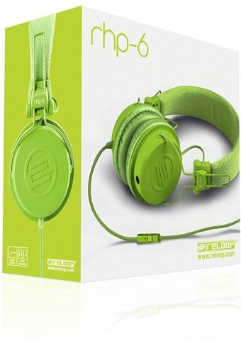 Reloop RHP-6 3.5 mm Kablolu DJ Kulak Üstü Kulaklık Açık Yeşil