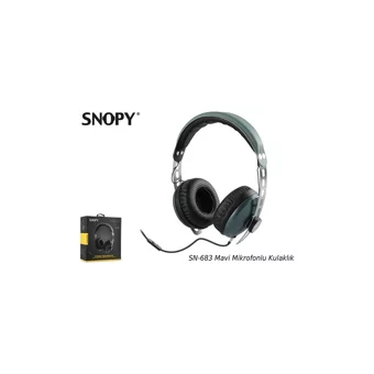 Snopy SN-683 3.5 mm Mikrofonlu Kablolu Kulak Üstü Kulaklık Siyah