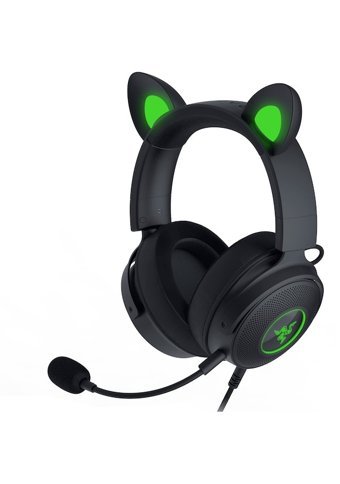 Razer KRAKEN KİTTY V2 PRO 3.5 mm Gürültü Önleyici Mikrofonlu Kablolu Kulak Üstü Kulaklık Siyah