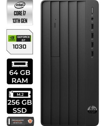 HP Pro Tower 290 G9 8T2X2ESP446 Harici GeForce RTX 3060 Ti Intel Core i7 13700 64 GB Ram 256 GB SSD Tower Windows 11 Pro Masaüstü Bilgisayar + PER4 BELLEK