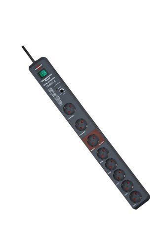 Ermer 1159490936 8'li Soket 3 metre Kablolu Çiftli Akım Korumalı Priz