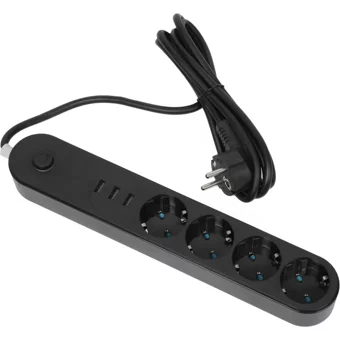 Daytona Gbx Mg-101 4'lü Soket 2 metre 3'lü USB Kablolu Çiftli Akım Korumalı Priz