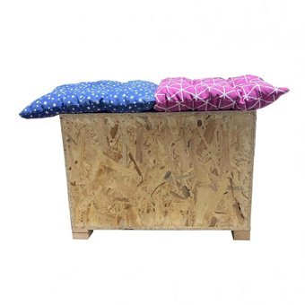 Melada 51x41x35 cm Dikdörtgen Su Geçirmez Dış Mekan Kedi Evi Ahşap Rengi