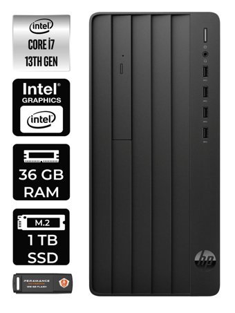 HP Pro Tower 290 G9 8T2X1ES Dahili Intel UHD Graphics Intel Core i7 13700 36 GB Ram 1 TB SSD Tower FreeDos Masaüstü Bilgisayar + PER4 BELLEK