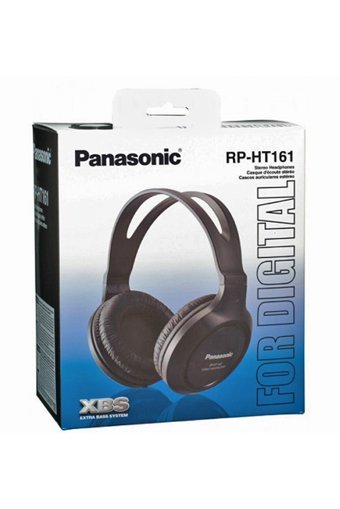 PANASONIC RP-HT161E 3.5 mm Gürültü Önleyici Mikrofonlu Kablolu Kulak Üstü Kulaklık Siyah