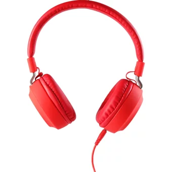 MF Product Acoustic 0102 3.5 mm Mikrofonlu Kablolu Kulak Üstü Kulaklık Kırmızı