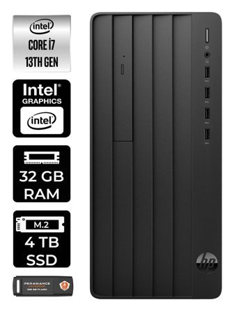 HP Pro Tower 290 G9 8T2X1ES Dahili Intel UHD Graphics Intel Core i7 13700 32 GB Ram 4 TB SSD Tower FreeDos Masaüstü Bilgisayar + PER4 BELLEK