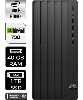 HP Pro Tower 290 G9 8T2X0ESP438 Harici GeForce GT 730 4 GB Intel Core i3 13100 40 GB Ram 1 TB SSD Tower Windows 11 Pro Masaüstü Bilgisayar + PER4 BELLEK
