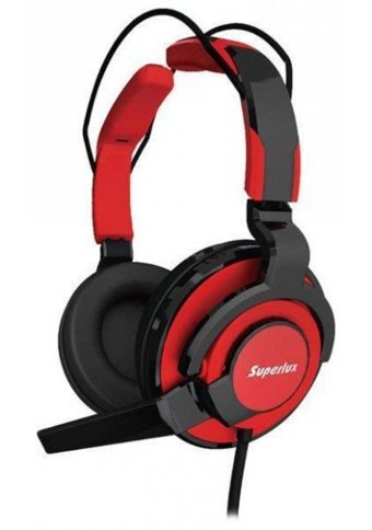 Superlux HMC631 Bluetooth Mikrofonlu Kablolu Oyuncu Kulak Üstü Kulaklık Kırmızı
