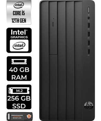 HP Pro Tower 290 G9 6D3A5EAP336 Dahili Intel UHD Graphics Intel Core i5 12500 40 GB Ram 256 GB SSD Tower FreeDos Masaüstü Bilgisayar + PER4 BELLEK