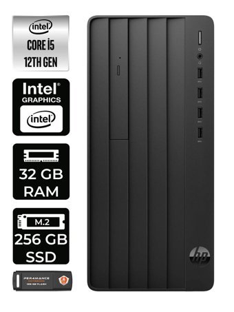 HP Pro Tower 290 G9 6D3A5EA Dahili Intel UHD Graphics Intel Core i5 12500 32 GB Ram 256 GB SSD Tower Windows 11 Home Masaüstü Bilgisayar + PER4 BELLEK