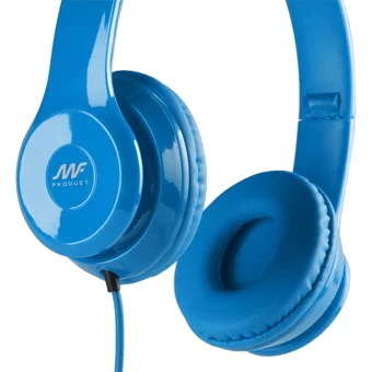 MF Product Acoustic 0135 3.5 mm Mikrofonlu Kablolu Kulak Üstü Kulaklık Mavi