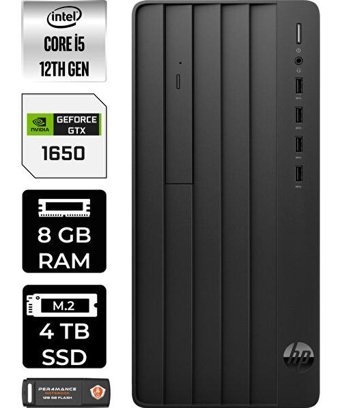 HP Pro Tower 290 G9 6D3A5EAP305 Harici GeForce GTX 1650 Intel Core i5 12500 8 GB Ram 4 TB SSD Tower FreeDos Masaüstü Bilgisayar + PER4 BELLEK