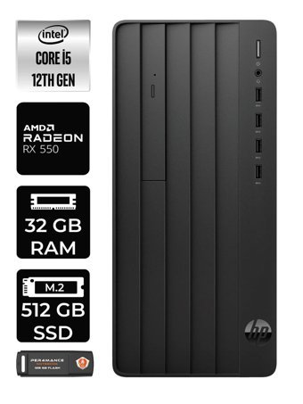 HP Pro Tower 290 G9 6D3A5EA Harici Radeon RX 550 Intel Core i5 12500 32 GB Ram 512 GB SSD Tower FreeDos Masaüstü Bilgisayar + PER4 BELLEK