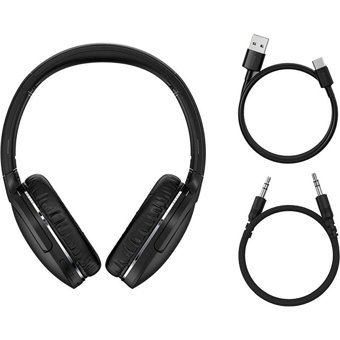 Baseus ENCOK D02 PRO Bluetooth Gürültü Önleyici Mikrofonlu Kablosuz Kulak Üstü Kulaklık Beyaz