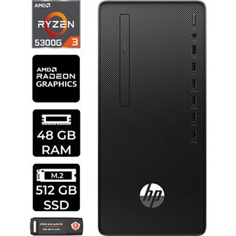 HP 295 G9 6D391EAP392 Dahili Radeon Vega 6 AMD Ryzen 3 5300G 48 GB Ram 512 GB SSD Tower Windows 11 Home Masaüstü Bilgisayar + PER4 BELLEK