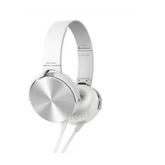 Japanex MDR-XB450 3.5 mm Gürültü Önleyici Mikrofonlu Kablolu Kulak Üstü Kulaklık Beyaz