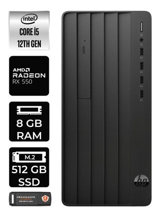 HP Pro Tower 290 G9 6D3A5EA Harici Radeon RX 550 Intel Core i5 12500 8 GB Ram 512 GB SSD Tower FreeDos Masaüstü Bilgisayar + PER4 BELLEK
