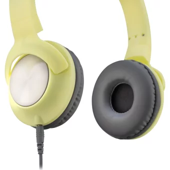 MF Product Acoustic 0107 3.5 mm Mikrofonlu Kablolu Kulak Üstü Kulaklık Sarı