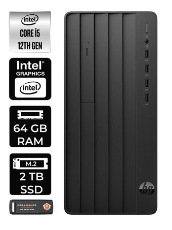 HP Pro Tower 290 G9 6D3A5EA Dahili Intel UHD Graphics Intel Core i5 12500 64 GB Ram 2 TB SSD Tower Windows 11 Home Masaüstü Bilgisayar + PER4 BELLEK