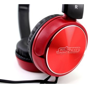 Subzero MDR-ZX320 3.5 mm Gürültü Önleyici Mikrofonlu Kablolu Kulak Üstü Kulaklık Kırmızı