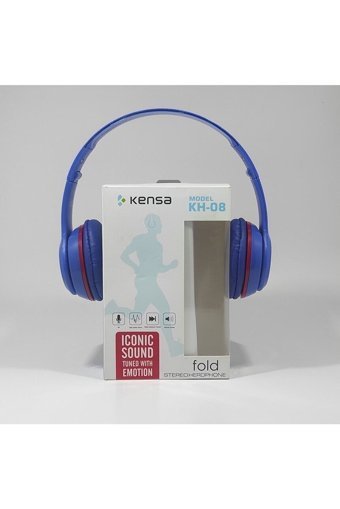 Kensa KH-08 3.5 mm Mikrofonlu Kablolu Kulak Üstü Kulaklık Siyah