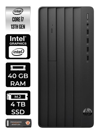 HP Pro Tower 290 G9 8T2X2ES Dahili Intel UHD Graphics Intel Core i7 13700 40 GB Ram 4 TB SSD Tower Windows 11 Home Masaüstü Bilgisayar + PER4 BELLEK