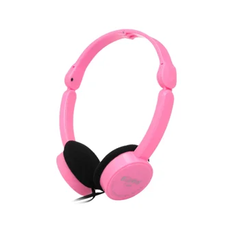 Kubite T-111 3.5 mm Gürültü Önleyici Mikrofonlu Kablolu Kulak Üstü Kulaklık Pembe