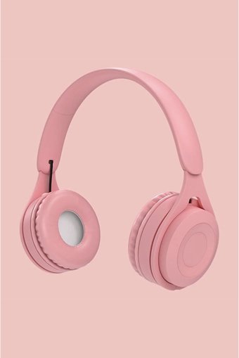 Jopus JPS-JS80 3.5 mm Gürültü Önleyici Mikrofonlu Kablolu Kulak Üstü Kulaklık Pembe