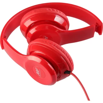 MF Product Acoustic 0135 3.5 mm Mikrofonlu Kablolu Kulak Üstü Kulaklık Kırmızı