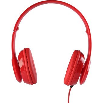 MF Product Acoustic 0135 3.5 mm Mikrofonlu Kablolu Kulak Üstü Kulaklık Kırmızı