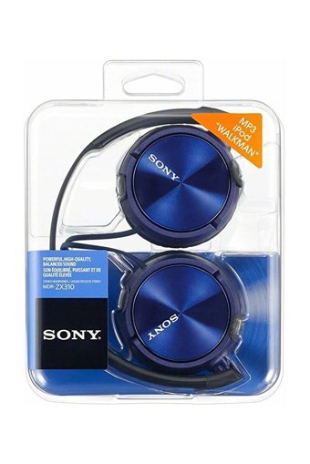 Sony MDR-ZX310APL 3.5 mm Gürültü Önleyici Mikrofonlu Kablolu Kulak Üstü Kulaklık Mavi